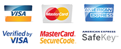 Visa Mastercard American Express Diners Club - verified by Visa MasterCard SecureCode American Express SafeKey