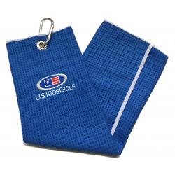 US Kids Golf Mikrofaser Handtuch blau