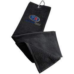 US Kids Golf Velours Handtuch schwarz