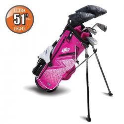 US Kids Golf UL7 Starterset Ultralight UL51 5teilig 130137cm LH pinkweiß