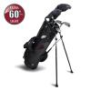 U.S. Kids Golf UL7 Starterset Ultralight UL60, 152-160cm, RH, 5-teilig, schwarz/dunkelrot