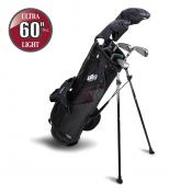 U.S. Kids Golf UL7 Starterset Ultralight UL60, 152-160cm, LH, 5-teilig, schwarz/dunkelrot