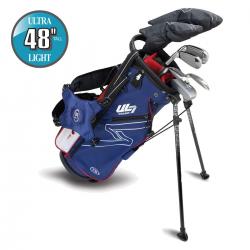 US Kids Golf UL7 Starterset Ultralight UL48 7teilig 122130cm RH navyrot