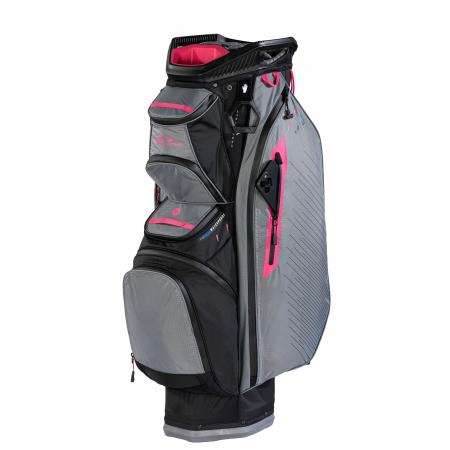 Sun Mountain Cartbag H2NO C130 WP, schwarz/nickel/pink
