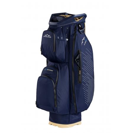 Sun Mountain Cartbag H2NO C100 WP, navy/gold/weiß