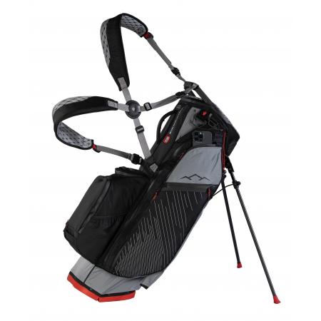 Sun Mountain Standbag H2NO VLO WP, nickel/schwarz/rot