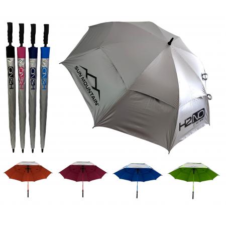 Sun Mountain H2NO Chrome Automatik UV-Golfschirm