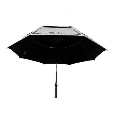 Sun Mountain H2NO Chrome Automatik UV-Golfschirm, chrome/schwarz