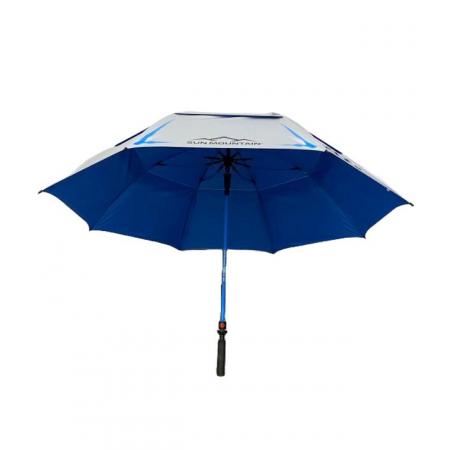 Sun Mountain H2NO Chrome Automatik UV-Golfschirm, chrome/blau