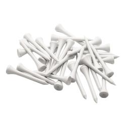 Silverline Holztees weiß 100 Stück