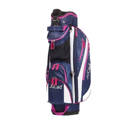 JuCad Cartbag Junior, dunkelblau/pink/weiß