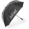 JuCad Teleskop Windproof Golfschirm, schwarz