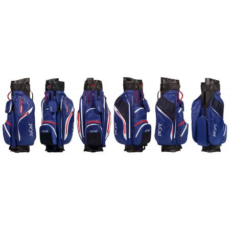 JuCad Cartbag Manager Waterstop, blau/weiß/rot