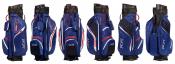 JuCad Cartbag Manager Waterstop, blau/weiß/rot