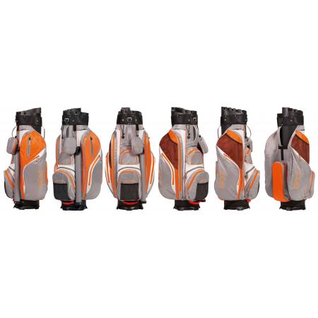 JuCad Cartbag Manager Waterstop, hellgrau/weiß/orange