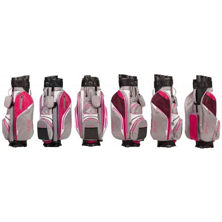 JuCad Cartbag Manager Waterstop, hellgrau/weiß/pink