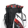 JuCad Cartbag Quiet Line, dunkelblau/rot/weiß