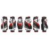 SALE JuCad Cartbag Quiet Line, schwarz/weiß/rot