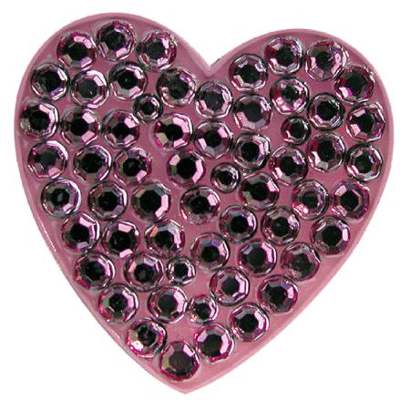 Navika Crystal Ballmarker &quote;Heart&quote;, pink