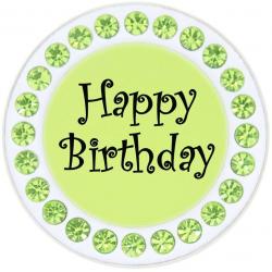 Navika Crystal Ballmarker Happy Birthday grün