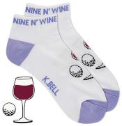 K. Bell Damen-Golfsocken Nine N' Wine