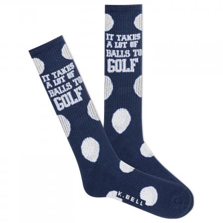 K. Bell Herren-Golfsocken Takes Balls To Golf