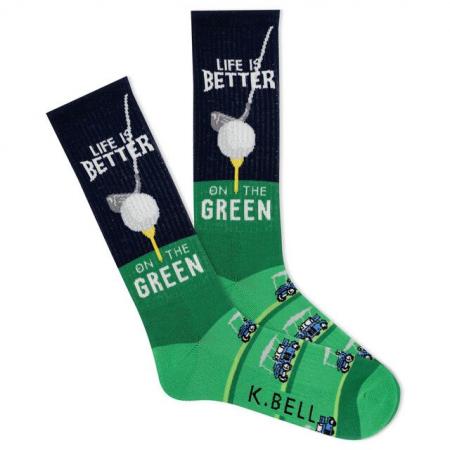 K. Bell Herren-Golfsocken Better On Green