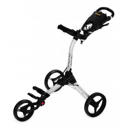 Bag Boy Compact C3 3-Rad Push Trolley, weiß/schwarz