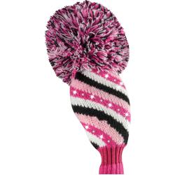 Bommel Sparkle Strick Headcover pink Hybriden Streifen