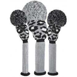 Bommel Strick Headcover grauleo 3er Set