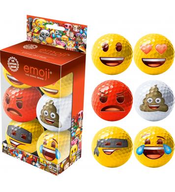 Emoji® 6er Golfball-Set