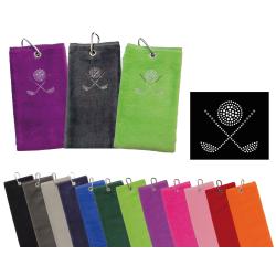 cbfmoda Golftuch Schläger mit Ball rot