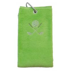 cbfmoda Golftuch Schläger mit Ball lindgrün