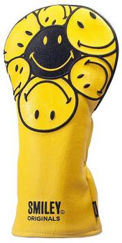 KraveGolf Stacked Smiley Originals Headcover, gelb/schwarz, 3er Set