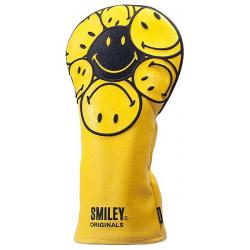 KraveGolf Stacked Smiley Originals Headcover gelbschwarz 3er Set