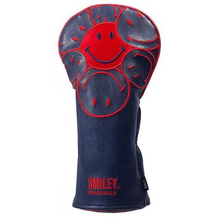 KraveGolf Stacked Smiley Originals Headcover, dunkelblau/rot, Driver