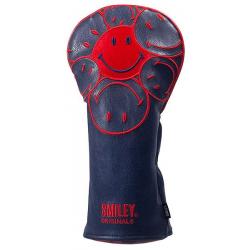 KraveGolf Stacked Smiley Originals Headcover dunkelblaurot Driver