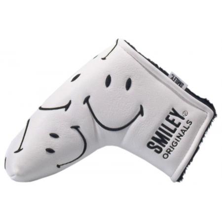 KraveGolf Classic Smiley Originals Blade Puttercover, weiß