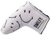 KraveGolf Classic Smiley Originals Blade Puttercover, weiß/schwarz
