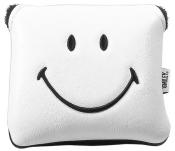 KraveGolf Classic Smiley Originals Mallet Puttercover, weiß/schwarz