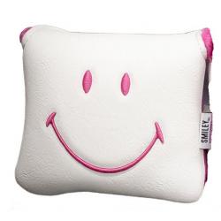 KraveGolf Classic Smiley Originals Mallet Puttercover weißpink