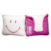 KraveGolf Classic Smiley Originals Mallet Puttercover, weiß/pink