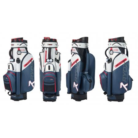 Rydz Gear Cartbag Lucky Nine WR, navy/weiß/rot