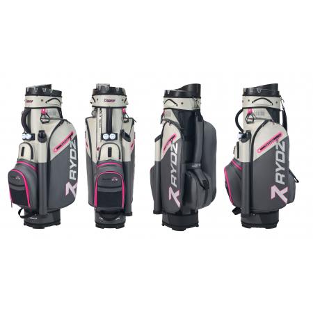 Rydz Gear Cartbag Lucky Nine WR, anthrazit/silber/pink