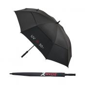 Rydz Gear Automatik UV-Golfschirm, schwarz/weiß/rot