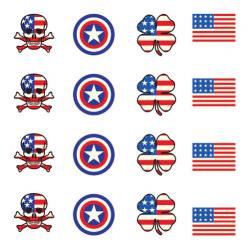 Golfdotz Golfballmarkierungen USA Foursome