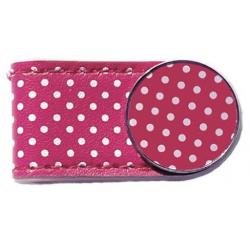 Crocodily Clip BallmarkerSet Polka Dots pink