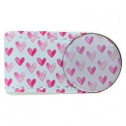 Crocodily Clip BallmarkerSet Pink Hearts