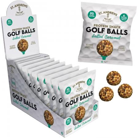 St. Andrews Bakery Protein Snack Golf Balls &quote;Salted Caramel&quote;, Thekenbox