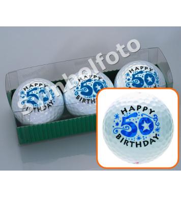 Golfball-Set Geburtstag - 50 Jahre